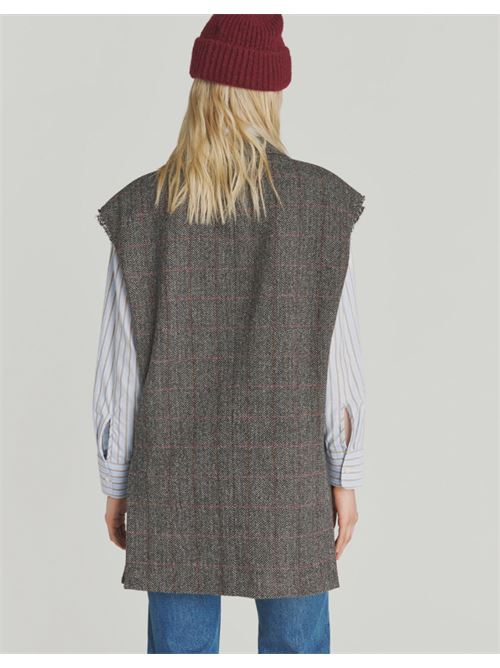 herringbone wool ROY ROGER'S | SLEEVELESS JKTC0533